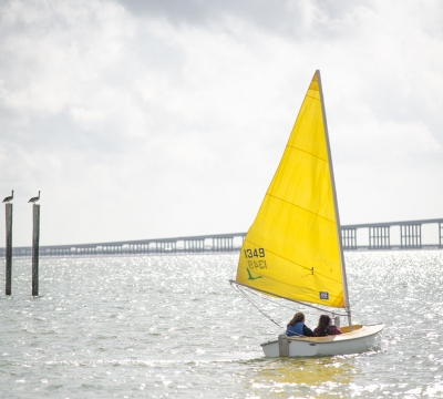 Campers from Camp TLC enjoy sailing along Copano Bay.
Photo by: Beyond Memory Photography